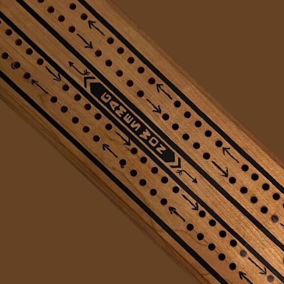 Vintage Cardinal Wood Cribbage with Two Player Board No. 61 - Picture 2 of 6